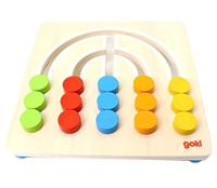 Goki houten kleur sorteerbord regenboog, 7dlg. - thumbnail
