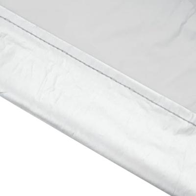 VidaXL Autohoes half met haken xl zilverkleurig