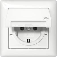 Gira buitenstopcontact waterdicht glanzend wit 415703 - thumbnail