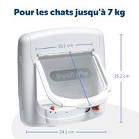 PETSAFE KATTENLUIK TOT 7 KG MAGNETISCH SLOT WIT - thumbnail