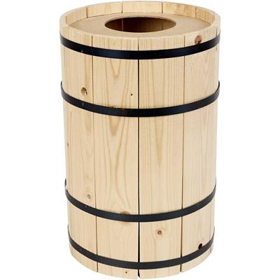 Carnavalsvat, grenen, H: 38 cm, d 24 cm, klein, 1 stuk