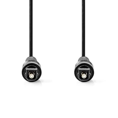 Optische Audiokabel | TosLink Male | TosLink Male | 3.00 m | Rond | PVC | Zwart