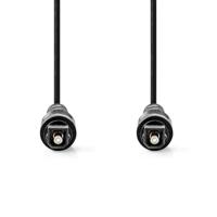 Optische Audiokabel | TosLink Male | TosLink Male | 3.00 m | Rond | PVC | Zwart - thumbnail