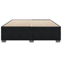 Bedframe zonder matras 200x200 cm fluweel zwart - thumbnail