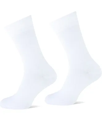 Heren katoenen sokken 1 paar - Naadloze sokken - Zachte kousen - zwart, blauwe, huidskleur - Witte sokken