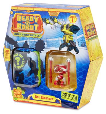 Brandunit Ready 2 robot bot blasters rood maak je eigen robot