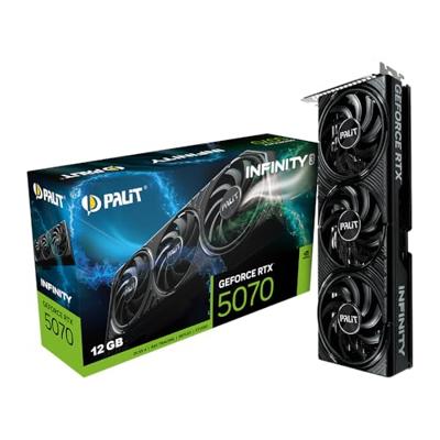 Palit Nvidia GeForce RTX 5070 Videokaart GeForce RTX 5070 Infinity 3 12 GB GDDR7-RAM HDMI 2.1, DisplayPort 2.1 Palit Nvidia GeForce RTX 5070 Videokaart GeForce RTX 5070 Infinity 3 12 GB GDDR7-RAM HDMI 2.1, DisplayPort 2.1