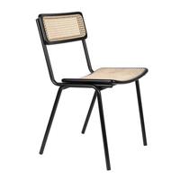 Zuiver Jort stoel black/natural - thumbnail