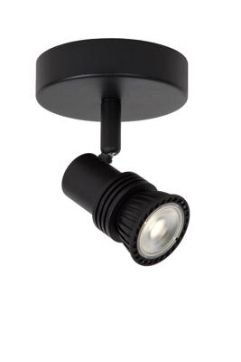 Lucide KIANTI - Plafondspot - Ø 10 cm - 1xGU10 - Zwart