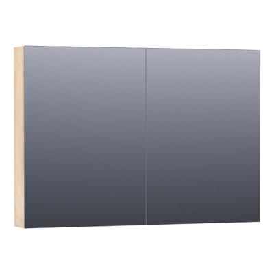 Brauer Impress Spiegelkast 100 cm - zonder Verlichting - Met 2 Dubbelzijdige Spiegeldeuren - Forest Wheat
