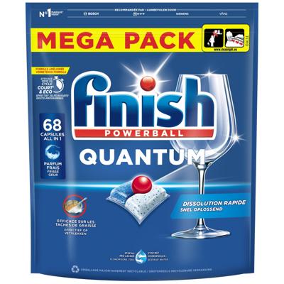 Vaatwastabletten Finish Quantum Regular 68 stuks Vaatwastabletten Finish Quantum Regular 68 stuks