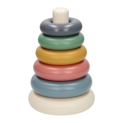 Cavallino toys stapelringen pastelkleuren, 7dlg.