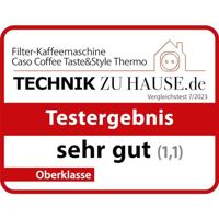 Caso Coffee Taste & Style Thermo 10kops 800w Koffiefilter apparaat Zwart - thumbnail