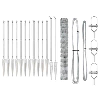 Weidehekwerk Zilver 25 x 1.2 m Gegalvaniseerd staal