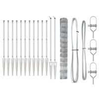 Weidehekwerk Zilver 25 x 1.2 m Gegalvaniseerd staal - thumbnail