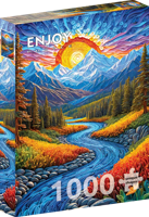 Sunrise Landscape Puzzel 1000 Stukjes - thumbnail