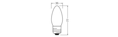 OSRAM HOMELIGHTING 4099854467936 LED-lamp Energielabel D (A - G) E27 3.4 W Koudwit (Ø x h) 35.00 mm x 35.00 mm 1 stuk(s) OSRAM HOMELIGHTING 4099854467936 LED-lamp Energielabel D (A - G) E27 3.4 W Koudwit (Ø x h) 35.00 mm x 35.00 mm 1 stuk(s)