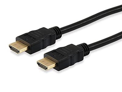 Equip 119372 HDMI-kabel HDMI Aansluitkabel HDMI-A-stekker 7.50 m Zwart Vergulde steekcontacten