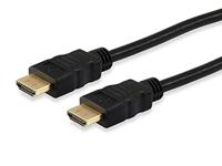 Equip 119372 HDMI-kabel HDMI Aansluitkabel HDMI-A-stekker 7.50 m Zwart Vergulde steekcontacten - thumbnail