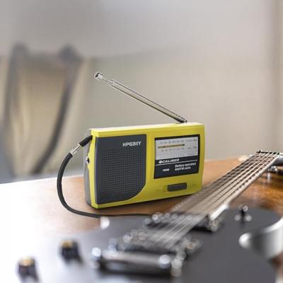 Caliber Noodradio - Radio op Batterijen - Draagbare Radio - Zakradio - AM/FM Radio - Koptelefoonaansluiting (HPG311Y)