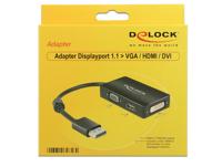 DeLOCK DisplayPort > VGA/HDMI/DVI adapter - thumbnail