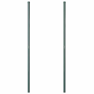 Hekpalen 2 pcs Groen 200 cm Poedergecoat staal Hekpalen 2 pcs Groen 200 cm Poedergecoat staal