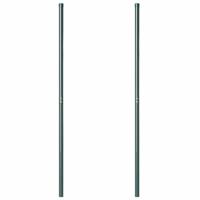 Hekpalen 2 pcs Groen 200 cm Poedergecoat staal - thumbnail