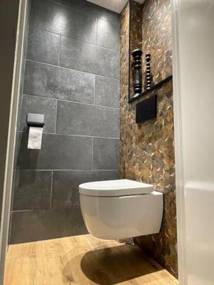 Mozaïek Isodeco Steenstrip Hexagon Zelfklevend 28.0x29.0 cm Roest Goud Isodeco