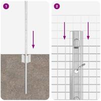 VidaXL Hek met paal zilver 0,6 x 25 m staal - thumbnail