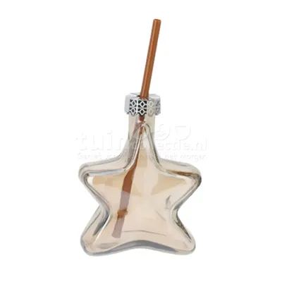 Drinkglas Kerstster met Rietje Brons Drinkglas Kerstster met Rietje Brons
