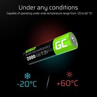 Green Cell HR6 Oplaadbare AA batterij (penlite) NiMH 2000 mAh 1.2 V 2 stuk(s) - thumbnail