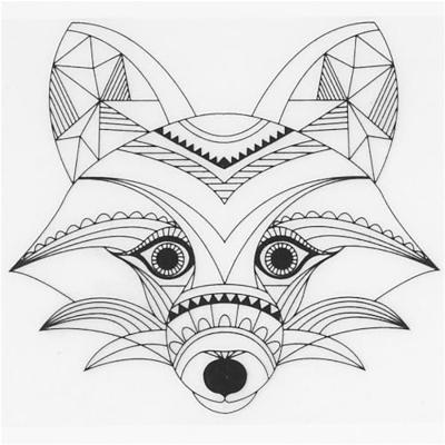 Creativ Company Vellen krimpfolie met motieven wilde dieren, 4st.