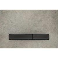 Bedieningsplaat Geberit Sigma 50 voor 2-toets Spoeling Zwart Chroom / Betonlook - thumbnail