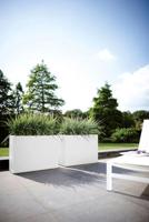 Elho Soft Brick 80x59x30cm rechthoekige plantenbak wit - thumbnail