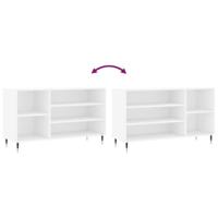 Schoenenkast 102x36x60 cm bewerkt hout wit - thumbnail