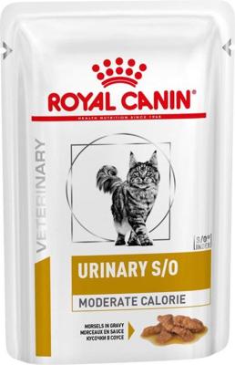 Royal Canin Veterinary Urinary S/O Moderate Calorie natvoer kat (in saus) 4 dozen (48 x 85 g) Royal Canin Veterinary Urinary S/O Moderate Calorie natvoer kat (in saus) 4 dozen (48 x 85 g)
