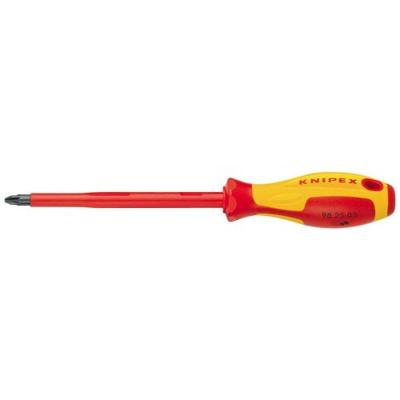 Knipex 98 25 03 VDE Kruiskop schroevendraaier PZ 3 Koplengte: 150 mm DIN EN 60900 Knipex 98 25 03 VDE Kruiskop schroevendraaier PZ 3 Koplengte: 150 mm DIN EN 60900