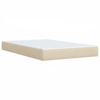 Boxspring met matras stof crèmekleurig 100x200 cm - thumbnail