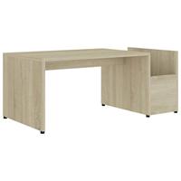 VidaXL Salontafel 90x45x35 cm bewerkt hout sonoma eikenkleurig - thumbnail