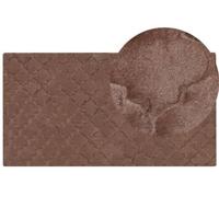 Beliani-GHARO-Hoogpolig vloerkleed-Bruin-80 x 150 cm-Polyester - thumbnail