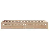 Bedframe met lades massief grenenhout 120x190 cm - thumbnail