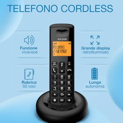 Alcatel A160 Duo Wireless Landline Phone One Size