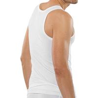 2-Pack heren hemden - Authentic - Elastisch katoenen mannen onderhemd - Singlet heren - Zwart - Wit - thumbnail