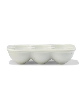 HEMA Eierdoos voor 6 eieren aardewerk spikkel groen (groen)