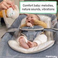Baby wipstoel Ingenuity Happy Belly Grijs - thumbnail