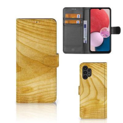 Samsung Galaxy A13 (4G) | Book Style Case | Licht Hout