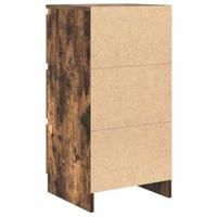 Dressoir 37,5x35x76 cm bewerkt hout gerookt eikenkleurig - thumbnail
