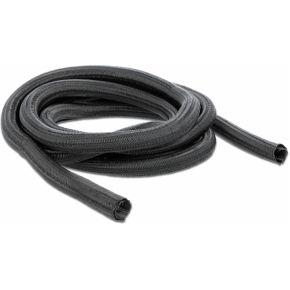 Delock 18852 18852 Gevlochten slang Zwart Polyester 2 m 10 mm (max) 1 stuk(s)