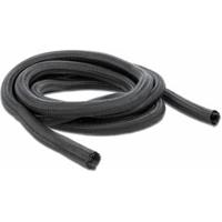 Delock 18852 18852 Gevlochten slang Zwart Polyester 2 m 10 mm (max) 1 stuk(s) - thumbnail