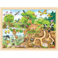 Goki puzzel natuur, 96st. - thumbnail